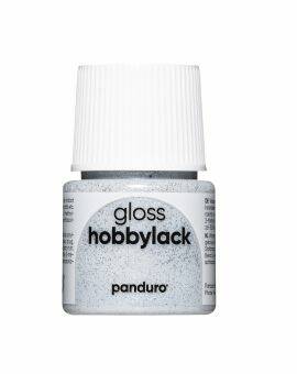 Hobbylak glans - 45 ml - glitter zilver