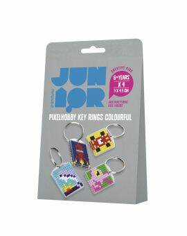 Panduro Junior DIY kit - pixel sleutelhangers - colourful