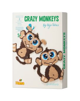 Hama Midi - strijkkralen set - 6000 stuks - crazy monkeys