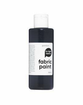 Panduro Fabric Paint - lichte stoffen - zwart