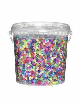 Panduro strijkkralen - 10.000 stuks - 113 mix glitter pastel