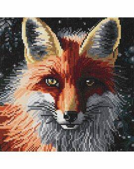 Diamond painting kit - 30x30 cm - rode vos