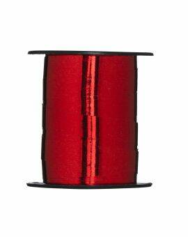 Cadeaulint - 25 meter - rood metallic