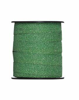 Cadeaulint - 25 meter - groen glitter