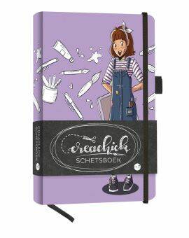 Creachick schetsboek - lila