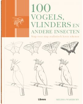Boek - 100 vogels, vlinders en andere insecten