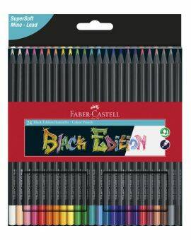 Faber-Castell - kleurpotloden - Black Edition - 24 stuks