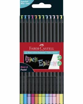 Faber-Castell - kleurpotloden - Black Edition - 12 stuks