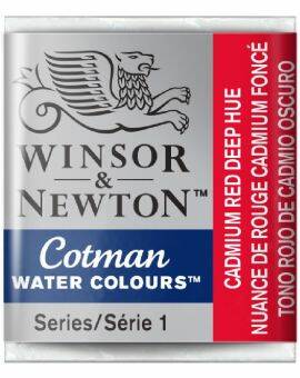 W&N Cotman Watercolours - half napje - cadmium red deep hue