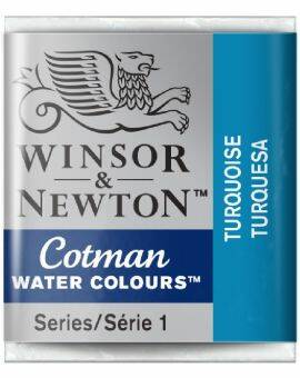 W&N Cotman Watercolours - half napje - turquoise