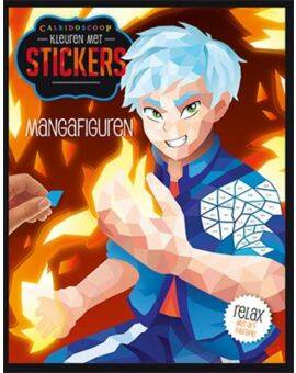 Boek - Kleuren met stickers - Mangafiguren