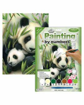 Schilderen op nummer - panda's