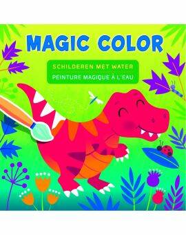 Kleurboek - Schilderen met water - Magic color dino