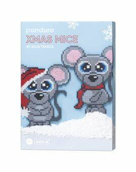 Panduro strijkkralen kit - Xmas Mice