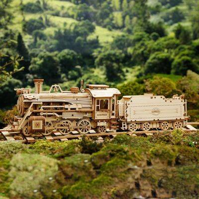 UITVERKOOP!! 3D Houten Puzzel Tram Tandwielbaan Zacke TG505 Knutselset Creatief Cadeau Robotime - België