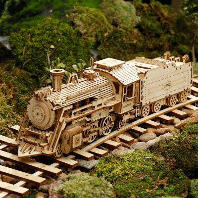 Robotime, Houten Puzzel 3D Classic City Tram, LK801, 24,7x16,5x28,7cm