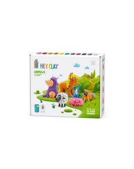 Hey Clay boetseerklei set - 15 potjes - Farm Animals