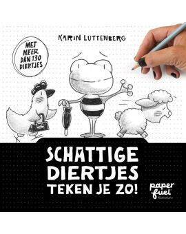 Boek - Paperfuel - Schattige diertjes teken je zo!