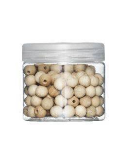 Houten kralen - 150 stuks /8 mm - naturel