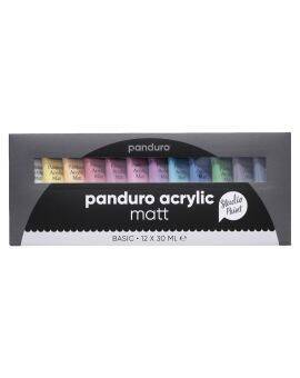 Panduro acrylverf set - 12x 30 ml - mat