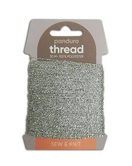 Decoratief draad - 1 mm - 30 meter - zilverkleurig