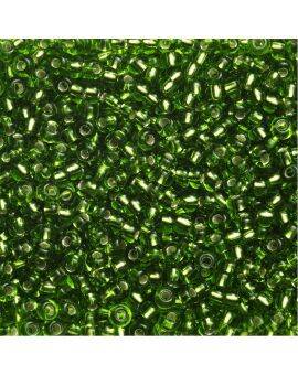 Rocailles - 9/0 - groen metaal kern