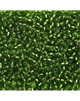 Rocailles - 6/0 - groen metaal kern
