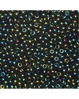 Rocailles - 9/0 - groen iriserend