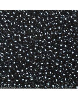 Rocailles - 6/0 - donkergrijs iriserend