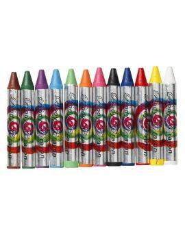 Schmink krijtjes - 12 stuks - smal