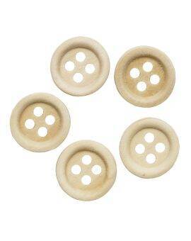 Houten knopen - 12 mm - 20 stuks
