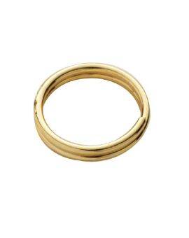 Sleutelringen - 7 mm - 10 stuks - goudkleurig