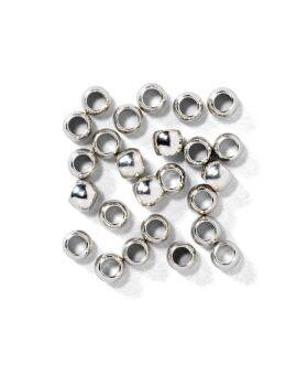 Knijpkralen - 1,5 mm - 50 stuks - zilverkleurig