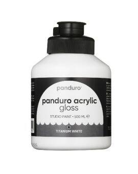 Panduro acrylverf glans - 500 ml - titaanwit