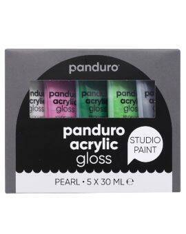 Panduro acrylverf set - 5x 30 ml - glans parelmoer