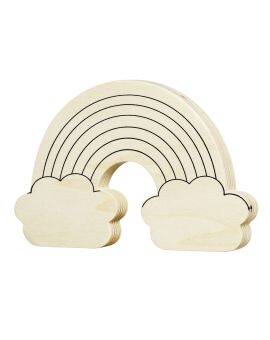 Houten figuur - regenboog