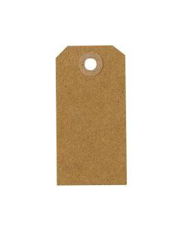 Manilla tags kraft - 20 stuks - 4x8 cm