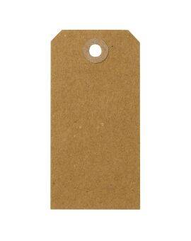 Manilla tags kraft - 20 stuks - 5x10 cm