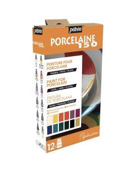 Porseleinverf - 20 ml - glans - 12 stuks