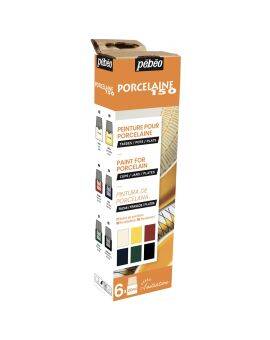 Porseleinverf - 20 ml - glans - 6 stuks