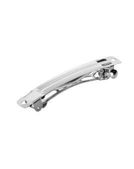 Haarclips - 6 cm - 4 stuks - zilverkleurig
