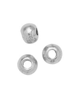 Spacers - 100 stuks - zilverkleurige balletjes