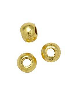 Spacers - 100 stuks - goudkleurige balletjes