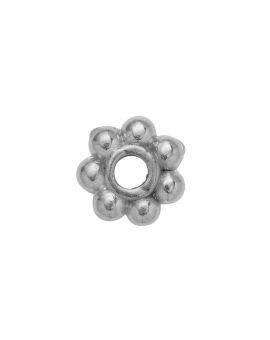 Spacers - 100 stuks - zilverkleurige bloem