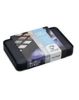 van Gogh aquarelverf pocket box - 12 halve napjes - specialty colours