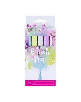 Ecoline Brush Pen set - 5 stuks - pastel