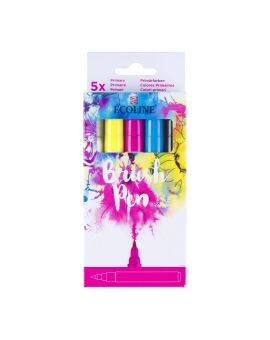 Ecoline Brush Pen set - 5 stuks - primair