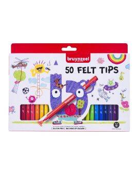 Bruynzeel Kids - viltstiften - 50 stuks