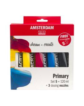 Amsterdam acrylverf set - 120 ml - primair