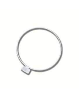 Metalen ring - 10 cm - wit